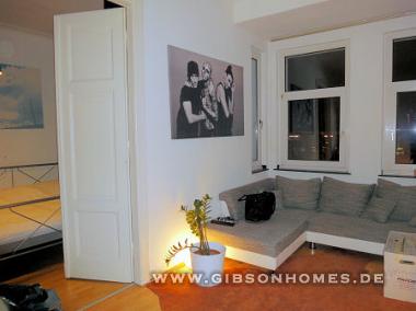 Wohnbereich - One Level Apartment in 40215 Dsseldorf Friedrichstadt