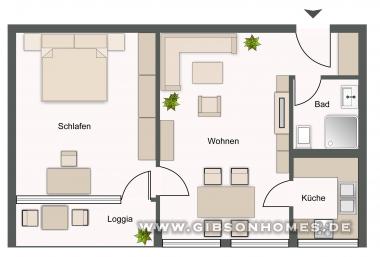 Grundri - Level Apartment in 40237 Dsseldorf Flingern Nord