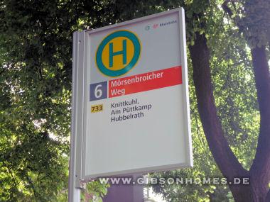 Haltestelle  - One-level-apartment in 40470 Dsseldorf Mrsenbroich