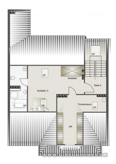 Grundriss - Apartment in 40223 Dsseldorf Bilk
