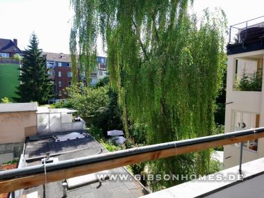 Blick vom Balkon - One-Level-Apartment in 40225 Dsseldorf Flingern-Nord