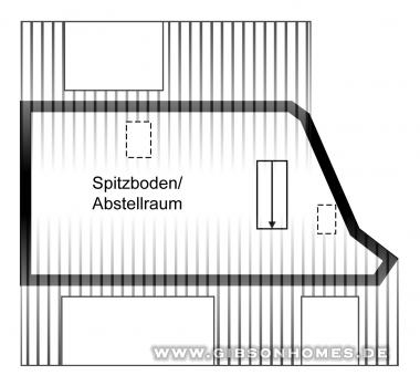 Grundriss Spitzboden - Wohnung in 40233 Dsseldorf Oberkassel