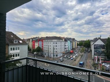 Balkon-Ausblick - One-level-apartment in 40227 Dsseldorf Oberbilk