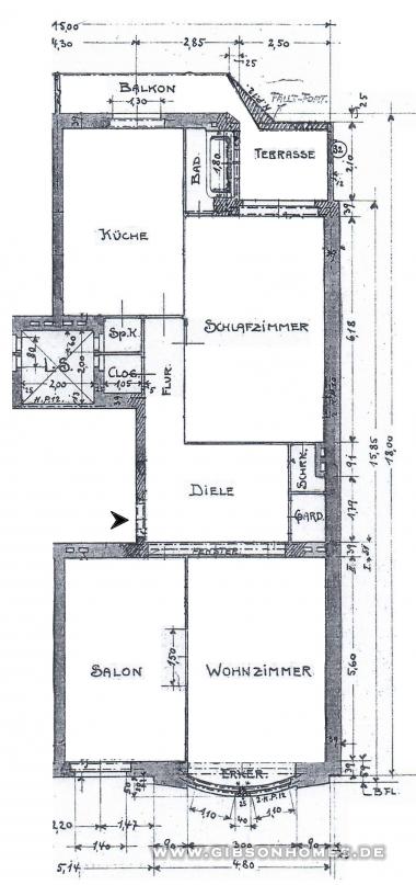 Grundriss - Apartment 2.OG r. in 40235 Dsseldorf Flingern-Nord
